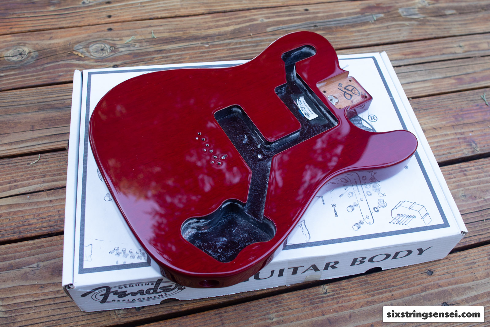 Fender Exotic Series American Professional Mahogany Telecaster Deluxe Shawbucker Crimson Red Body